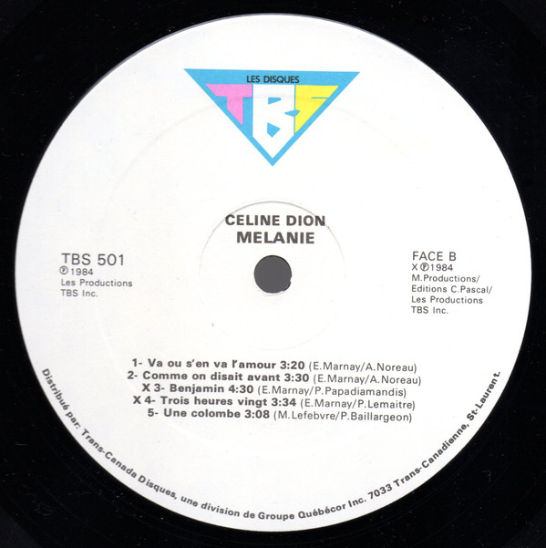 Celine Dion  Melanie : LP B